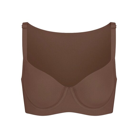 NWT SKIMS FITS EVERYBODY FULL COVERAGE BACK SMOOTHER BRA COCOA 34DDD - Picture 2 of 4